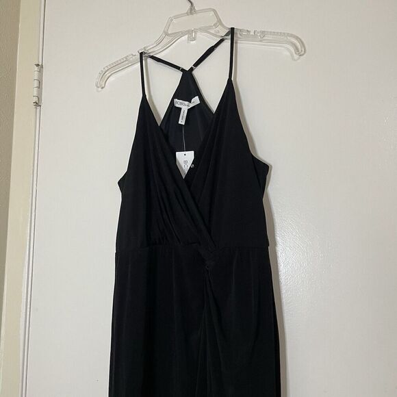 NEW! BCBGeneration black sleeveless maxi side slit dress size US small - Picture 2 of 7